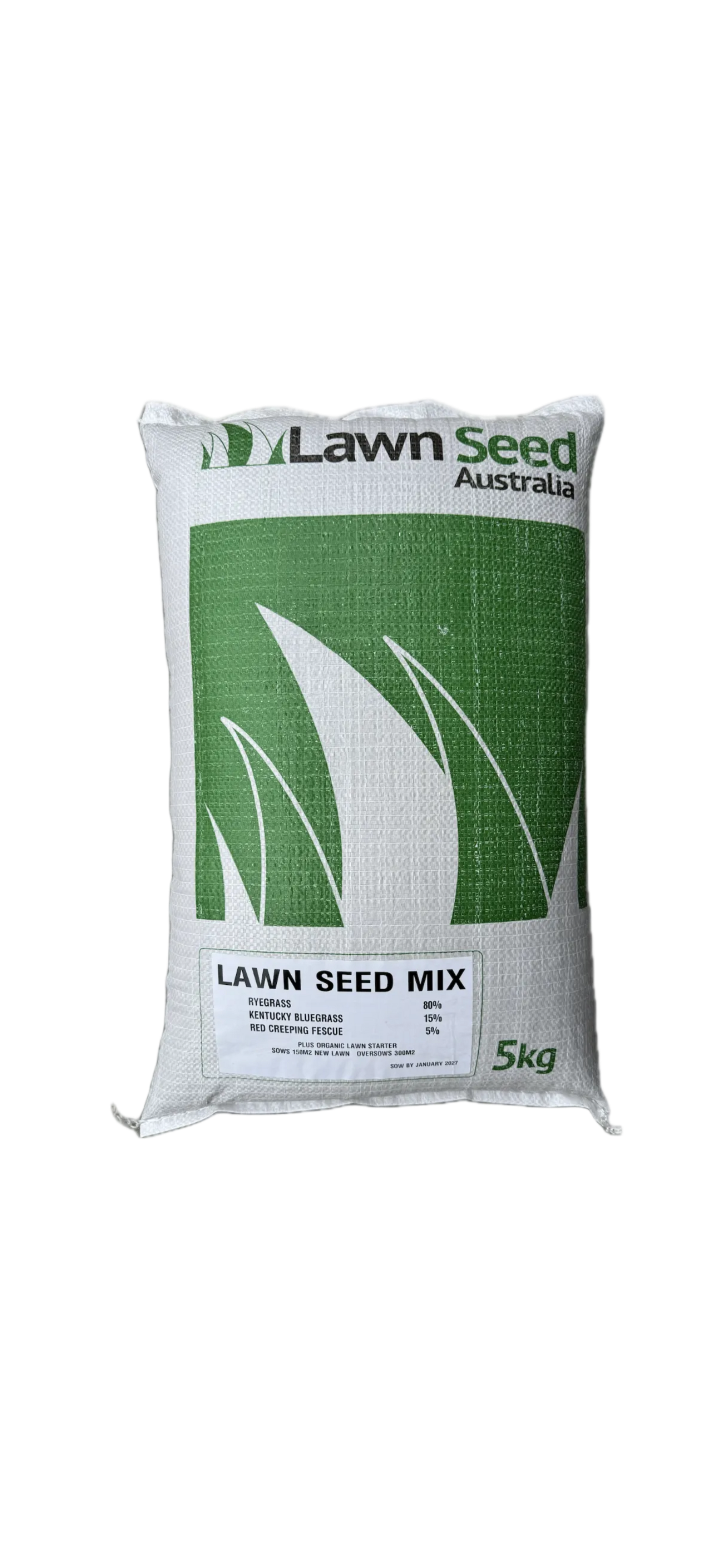 Lawn Seed Mix 5kg Fast germinating. Budget friendly. Full sun & shade. Covers 150m² | Sow year-round