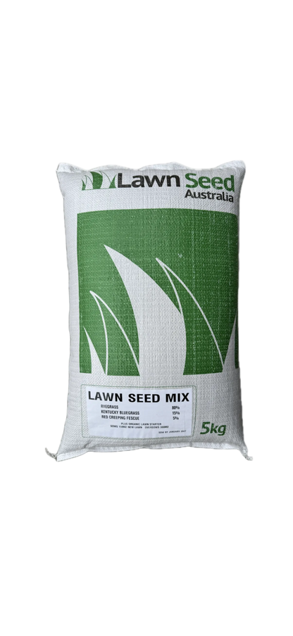 Lawn Seed Mix 5kg Fast germinating. Budget friendly. Full sun & shade. Covers 150m² | Sow year-round