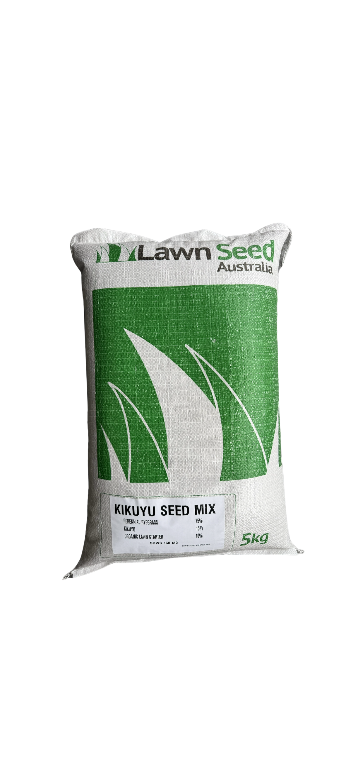 Kikuyu Seed Mix 5kg Fast cover. Long-term Kikuyu lawn. Covers 150m² | Sow Oct–March