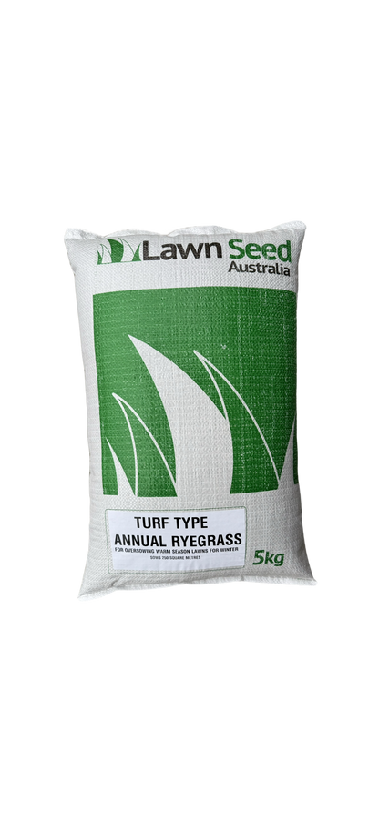 Turf Type Annual Ryegrass 5kg Keep your lawn green all winter. Covers 250m² oversow | Sow March–May