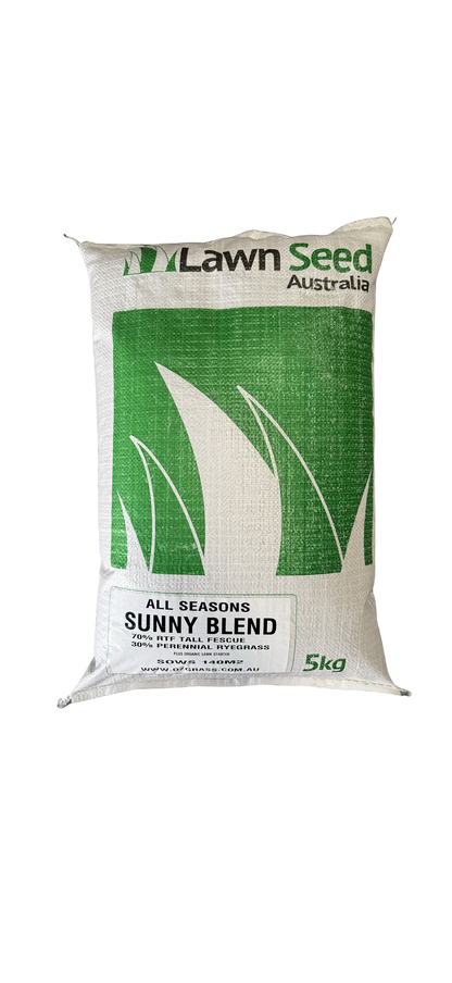 RTF Tall Fescue and Perennial Ryegrass all seasons lawn seed blend 5kg – OzGrass