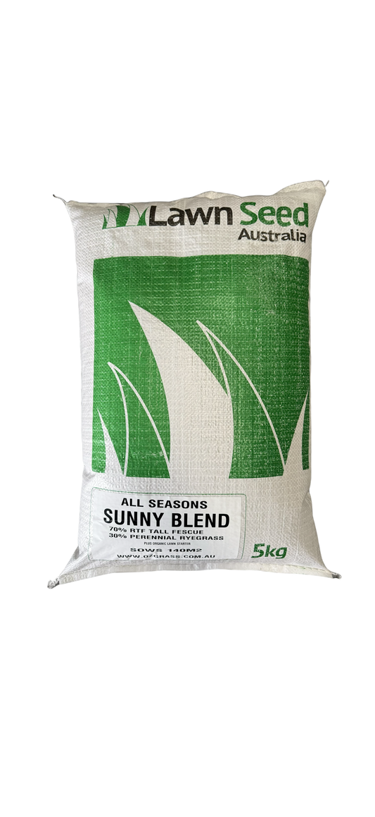 RTF Tall Fescue and Perennial Ryegrass all seasons lawn seed blend 5kg – OzGrass