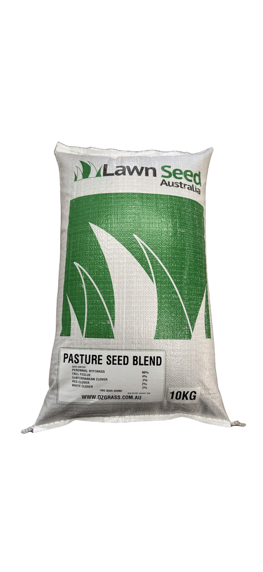 OzGrass Pasture Seed Blend 10kg bag — Perennial Ryegrass, Tall Fescue and Clover mix