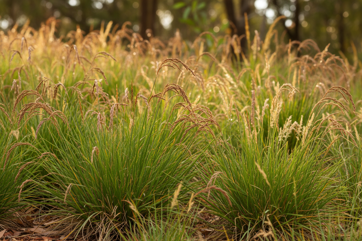 Native grass close-up
