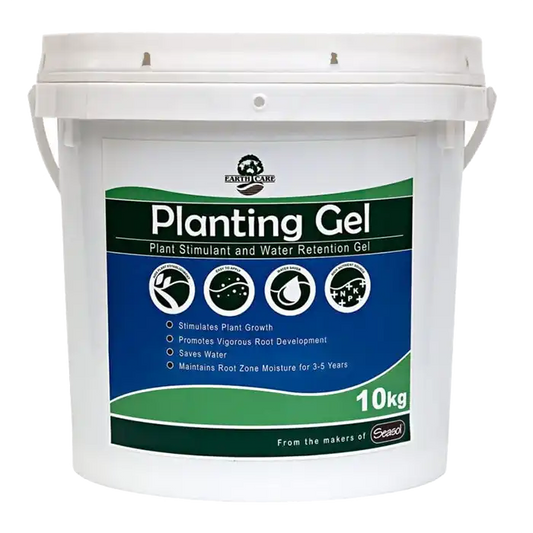 Planting Gel is a combination of semi-hydrated water storing crystals boosted with Seasol and PowerFeed.